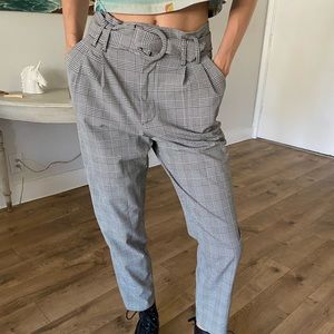 Zara checked pants- unworn just a bit too large